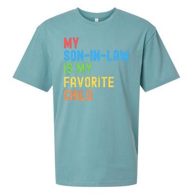 My SonInLaw Is My Favorite Child, Funny Family Humor Retro Sueded Cloud Jersey T-Shirt