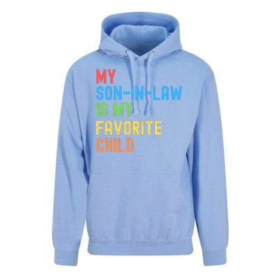 My SonInLaw Is My Favorite Child, Funny Family Humor Retro Unisex Surf Hoodie