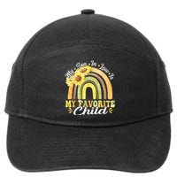 My Son In Law Is My Favorite Child Funny Rainbow Sunflower 7-Panel Snapback Hat