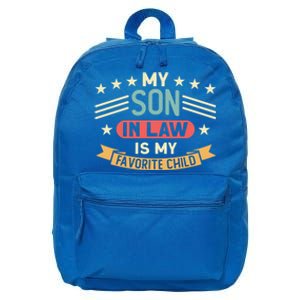 My Son In Law Is My Favorite Family Gift 16 in Basic Backpack