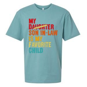 My Son In Law Is My Favorite Child Funny Replaced Daughter Sueded Cloud Jersey T-Shirt