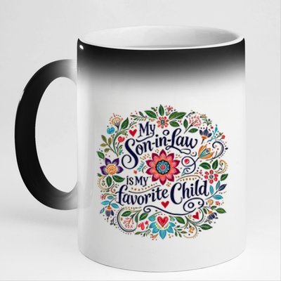 My Soninlaw Is My Favorite Child 11oz Black Color Changing Mug