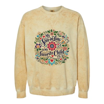 My Soninlaw Is My Favorite Child Colorblast Crewneck Sweatshirt