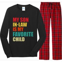 My Son In Law Is My Favorite Child Family Matching Dad Mom Long Sleeve Pajama Set