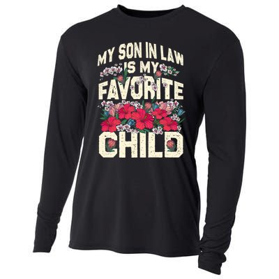 My Son In Law Is My Favorite Child Funny Family Humor Retro Cooling Performance Long Sleeve Crew