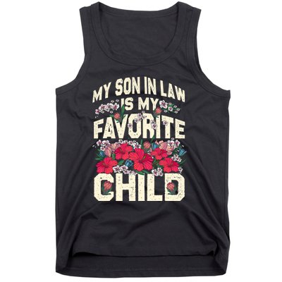 My Son In Law Is My Favorite Child Funny Family Humor Retro Tank Top