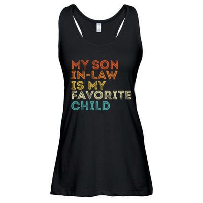 My Son In Law Is My Favorite Child Funny Retro Vintage Ladies Essential Flowy Tank