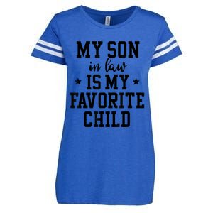 My Son In Law Is My Favorite Child Mother In Law Gifts Mom Enza Ladies Jersey Football T-Shirt