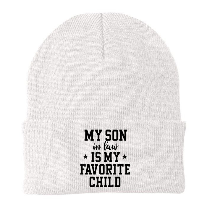 My Son In Law Is My Favorite Child Mother In Law Gifts Mom Knit Cap Winter Beanie