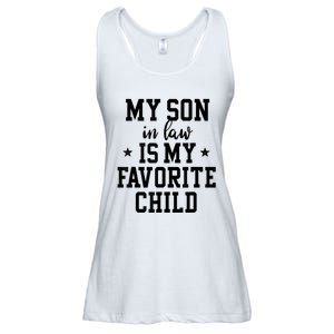 My Son In Law Is My Favorite Child Mother In Law Gifts Mom Ladies Essential Flowy Tank