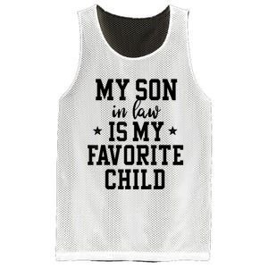 My Son In Law Is My Favorite Child Mother In Law Gifts Mom Mesh Reversible Basketball Jersey Tank