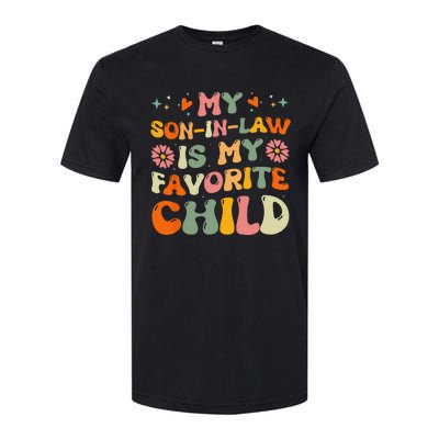 My Son In Law Is My Favorite Child Funny Family Humor Groovy Softstyle CVC T-Shirt