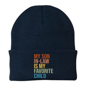 My Son In Law Is My Favorite Child Funny Gift Knit Cap Winter Beanie