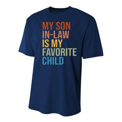 My Son In Law Is My Favorite Child Funny Gift Youth Performance Sprint T-Shirt