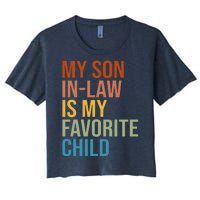 My Son In Law Is My Favorite Child Funny Gift Women's Crop Top Tee