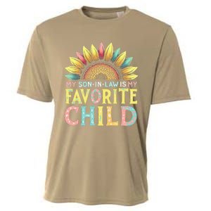 My Son In Law Is My Favorite Child Funny Sunflower Cooling Performance Crew T-Shirt