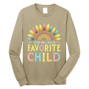 My Son In Law Is My Favorite Child Funny Sunflower Long Sleeve Shirt