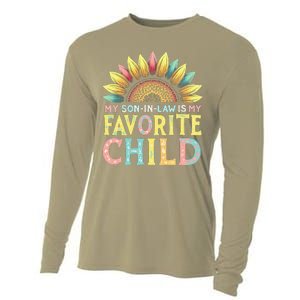 My Son In Law Is My Favorite Child Funny Sunflower Cooling Performance Long Sleeve Crew