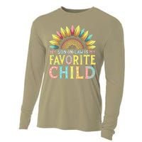 My Son In Law Is My Favorite Child Funny Sunflower Cooling Performance Long Sleeve Crew