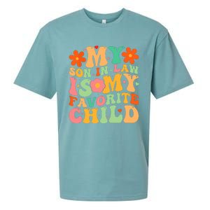 My Son In Law Is My Favorite Child Funny Retro Mother In Law Sueded Cloud Jersey T-Shirt