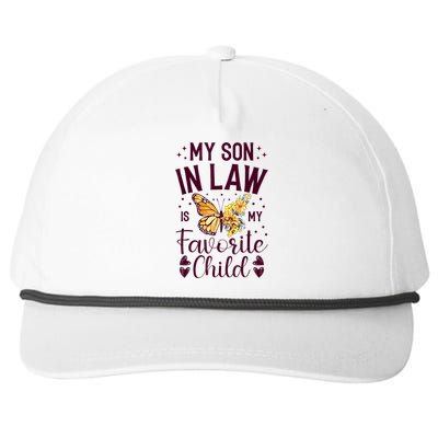 My SoninLaw Is My Favorite Child: Funny Family Merch Snapback Five-Panel Rope Hat