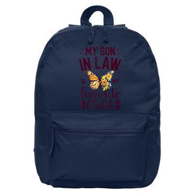 My SoninLaw Is My Favorite Child: Funny Family Merch 16 in Basic Backpack