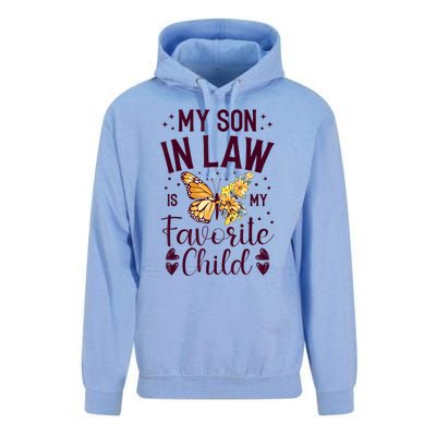 My SoninLaw Is My Favorite Child: Funny Family Merch Unisex Surf Hoodie