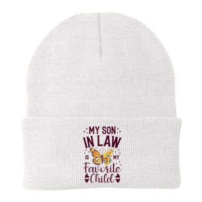 My SoninLaw Is My Favorite Child: Funny Family Merch Knit Cap Winter Beanie