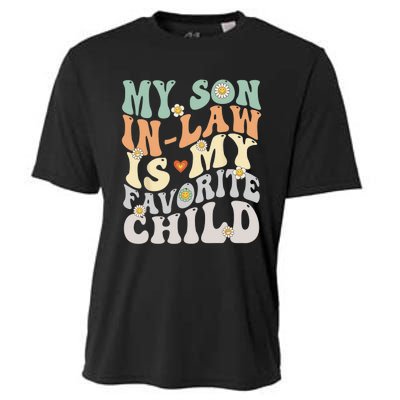 My Son In Law Is My Favorite Child Funny Retro Vintage Cooling Performance Crew T-Shirt