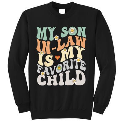 My Son In Law Is My Favorite Child Funny Retro Vintage Sweatshirt