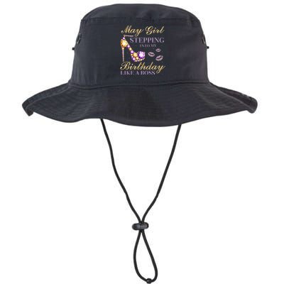 May Stepping Into My Birthday Like A Boss Birthday Legacy Cool Fit Booney Bucket Hat