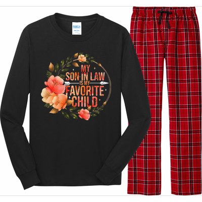 My Soninlaw Is My Favorite Child Family Humor Dad Mom Gift Long Sleeve Pajama Set