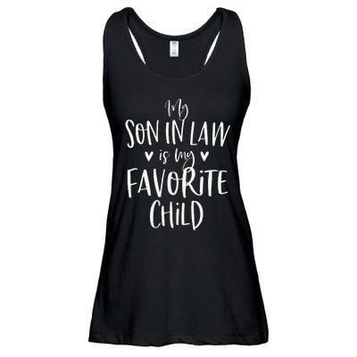 My Son In Law Is My Favorite Child Mother In Law Gifts Mom Ladies Essential Flowy Tank