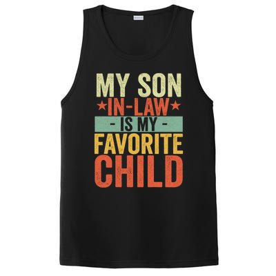 My Son In Law Is My Favorite Child Funny Retro Vintage PosiCharge Competitor Tank