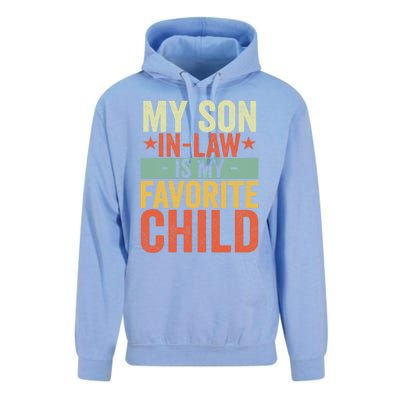 My Son In Law Is My Favorite Child Funny Retro Vintage Unisex Surf Hoodie