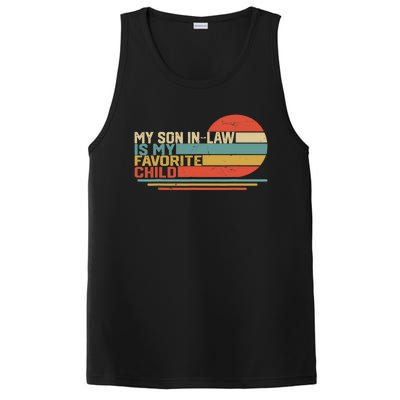 My Son In Law Is My Favorite Child Funny Retro Vintage PosiCharge Competitor Tank