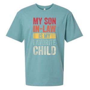 My Son In Law Is My Favorite Child Funny Saying Retro Sueded Cloud Jersey T-Shirt