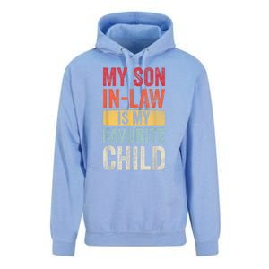 My Son In Law Is My Favorite Child Funny Saying Retro Unisex Surf Hoodie