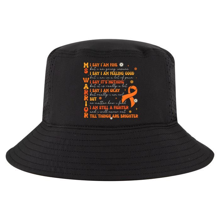 Multiple Sclerosis I Say IM Fine Cool Comfort Performance Bucket Hat