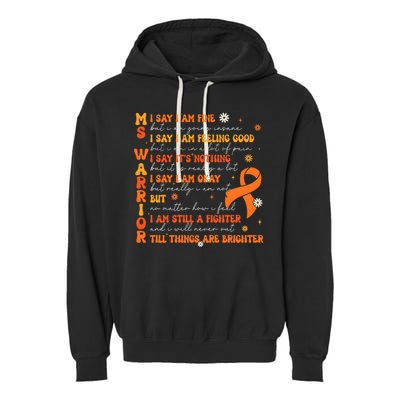 Multiple Sclerosis I Say IM Fine Garment-Dyed Fleece Hoodie