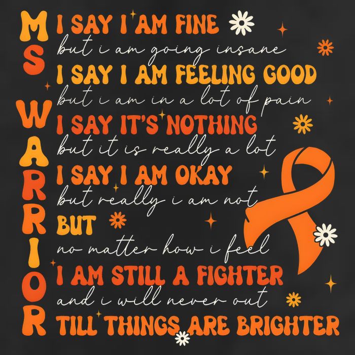 Multiple Sclerosis I Say IM Fine Garment-Dyed Fleece Hoodie