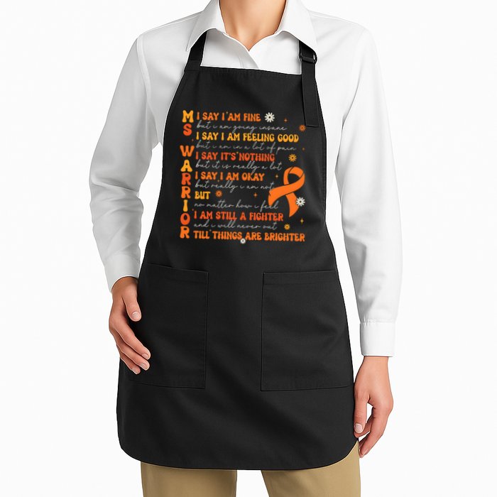 Multiple Sclerosis I Say IM Fine Apron