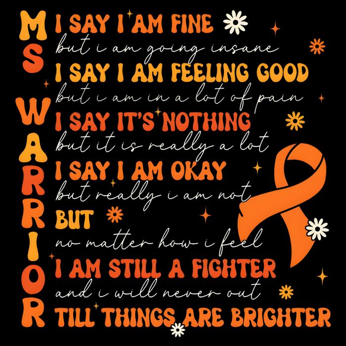 Multiple Sclerosis I Say IM Fine Daily Commute Backpack