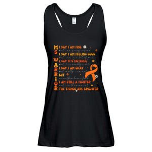 Multiple Sclerosis I Say IM Fine Ladies Essential Flowy Tank