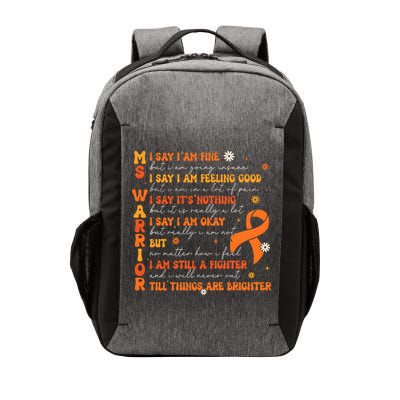 Multiple Sclerosis I Say IM Fine Vector Backpack