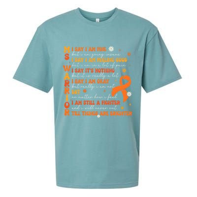 Multiple Sclerosis I Say IM Fine Sueded Cloud Jersey T-Shirt
