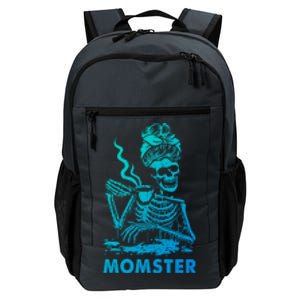 Momster Skeleton Ing Coffee Skeleton Lazy Diy Halloween Gift Daily Commute Backpack