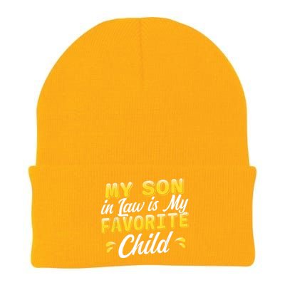 My Son In Law Is My Favorite Child, Humor Funny Family Knit Cap Winter Beanie