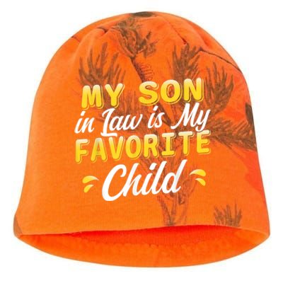 My Son In Law Is My Favorite Child, Humor Funny Family Kati - Camo Knit Beanie