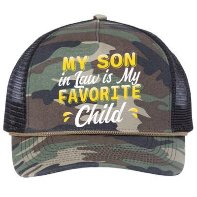 My Son In Law Is My Favorite Child, Humor Funny Family Retro Rope Trucker Hat Cap